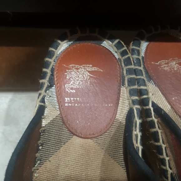 Burberry | Shoes | Burberry Nova Check Thongs Size 41 | Poshmark